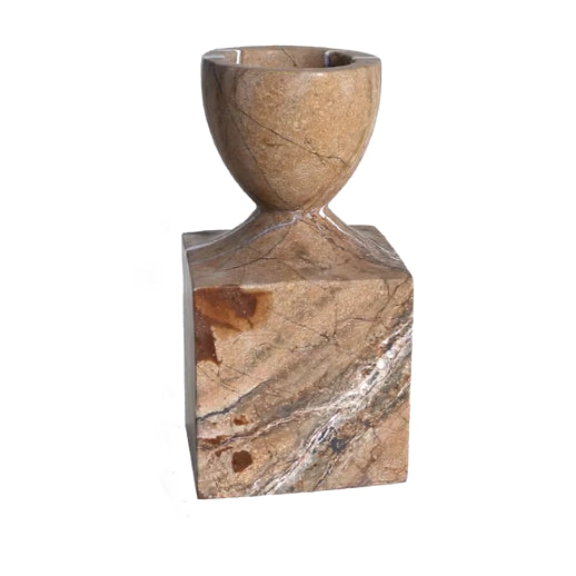 Natural Marble Vintage Candlesticks