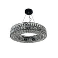 Inzago | Luxury Hanging Black Crystal Chandelier For Living Room, Dining Room