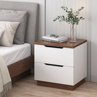 Modern Light Luxury Nightstand made of Wood For Bedroom