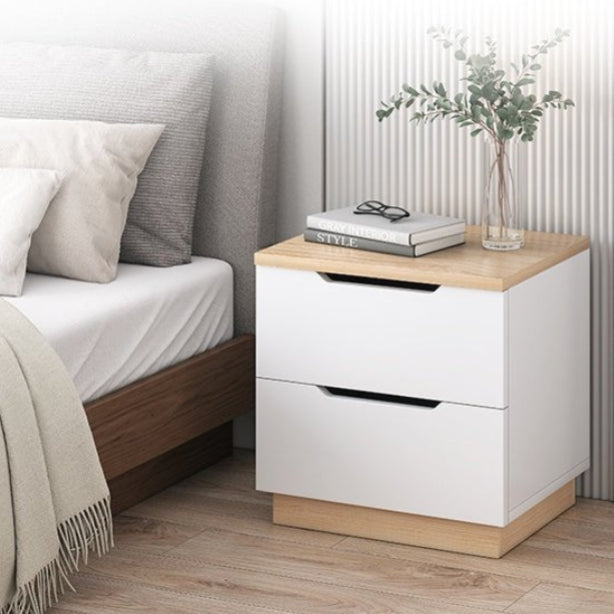 Modern Light Luxury Nightstand made of Wood For Bedroom