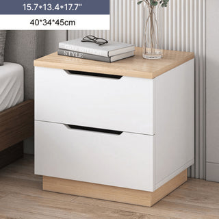 Modern Light Luxury Nightstand made of Wood For Bedroom