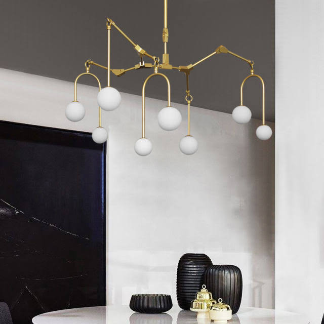 MIRODEMI® Modern Creative Glass LED Ceiling Chandelier for Living Room, Bedroom