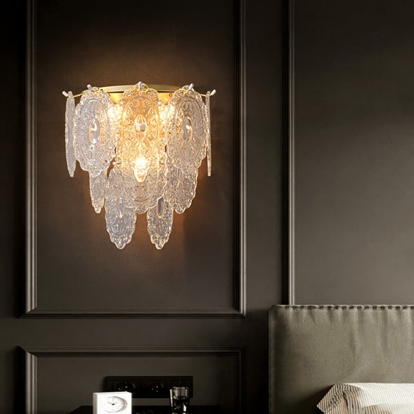 MIRODEMI® Luxury Glass Wall Lamp in French Style, Living Room, Bedroom image | luxury lighting | luxury wall lamps