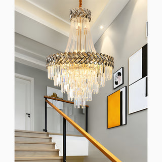 Modern crystal chandelier for staircases