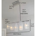 Liora linear pendant light dimensions diagram 39.4 inch 100 cm version