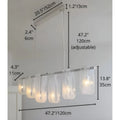 Liora linear pendant light dimensions diagram 47.2 inch 120 cm version