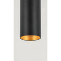 Close-up of Logic light with warm gold  reflector for soft ambient glow