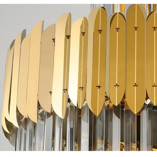 Regal gold crystal chandelier for the living room