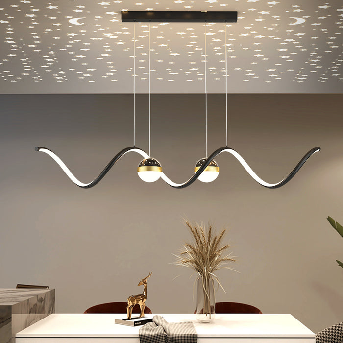 MIRODEMI® Modern Bright LED Hanging Chandelier for Living Room, Dining Room, Kitchen