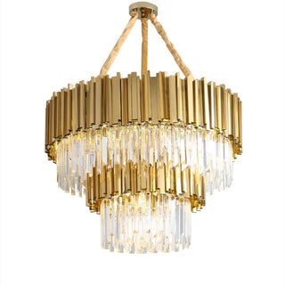 Luxury gold crystal chandelier for bedroom decor