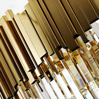 UL certified empire gold crystal chandelier for 15-30 sq m rooms