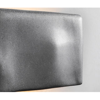 Modern rectangular metallic outdoor light