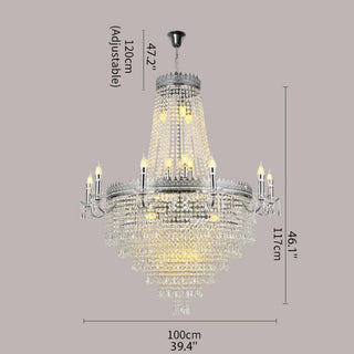 Crystal candle chandelier elegant ceiling fixture