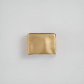 Gold rectangular outdoor wall light
