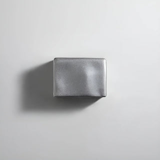 Silver rectangular minimalist outdoor wall scones