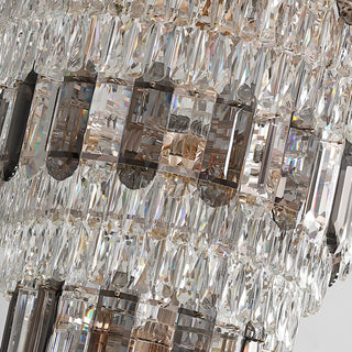 Post-modern luxury crystal chandelier in 80cm round size for living room