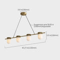 Art Deco Style Linear Chandelier with Alabaster Light