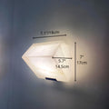 Single marble wall sconce dimensions 7 inches height and 7.1 inches width
