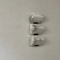 Back view of three-light marble wall sconce showing mounting structure