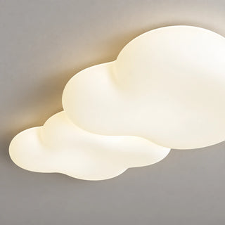 Nuvielle cloud ceiling light close-up of white shade and soft glow