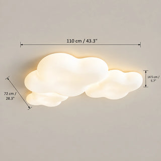 Nuvielle cloud ceiling light dimensions 110 x 72 x 14.5 cm
