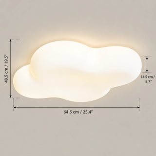 Nuvielle cloud ceiling light dimensions 64.5 x 49.5 x 14.5 cm