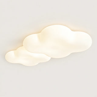 Nuvielle double-cloud LED ceiling light in white