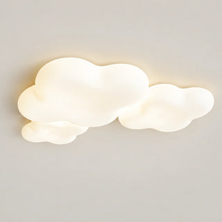 Nuvielle large three-cloud LED ceiling light in white