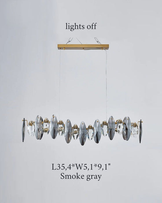 MIRODEMI® Wave design modern crystal light chandelier for kitchen, dining room