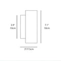 Dimensions of 18cm vintage French onyx wall sconce for modern interiors