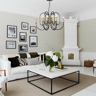 LED Pendant Chandelier in Art Deco Design – Perfect for Living Room Ambiance