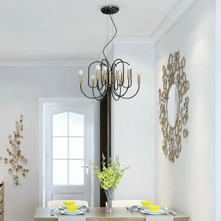 Art Deco Living Room LED Chandelier – Sleek Pendant Lighting