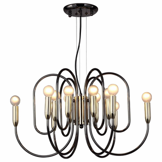 Art Deco Pendant Chandelier with LED Lighting – Ideal for a Stylish Living Room Decor