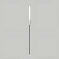 Minimalist Bulrush garden light with 21.7" (55 cm) height, front view on gray background