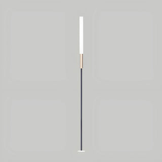Minimalist Bulrush garden light with 21.7" (55 cm) height, front view on gray background