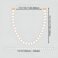 Dimension diagram of pearl chandelier 137.8 inches 350cm length with 35 luminous glass spheres