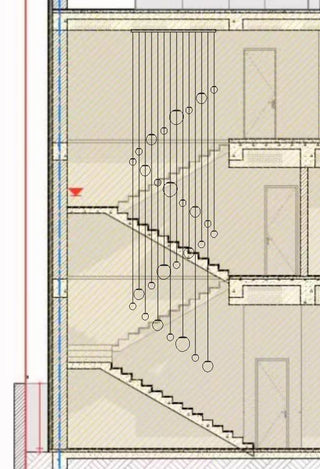 Custom Order Deposit - 9m Staircase Chandelier (Project Reservation)