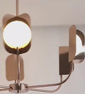 Fiesch | Modern Art-Deco Rose Gold Ceiling LED Chandelier