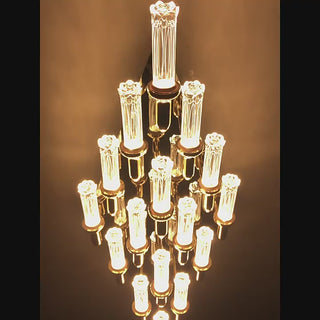 Kusnacht | Gold Wall Lamp with Candle Shape