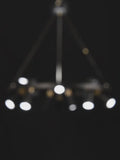 MIRODEMI Celerina/Schlarigna Round Black Metal LED Pendant Light For Home Decoration