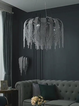 MIRODEMI Incudine | Luxury Vintage LED Chandelier with Thin Chains for Living Room