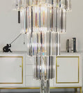 Beuil | High-end Villa Staircase Square Crystal Chandelier