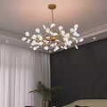 Altavilla Vicentina | Gold/Black Nordic Design Flower LED Chandelier