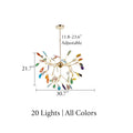 MIRODEMI® Decor Ceiling Pendant Lamp 20 lights / All Colors / Warm light
