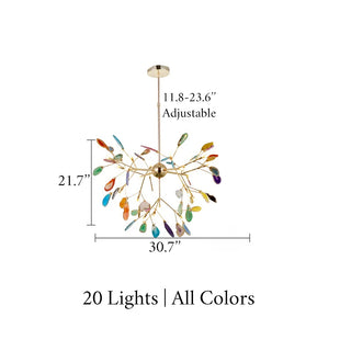 MIRODEMI® Decor Ceiling Pendant Lamp 20 lights / All Colors / Warm light