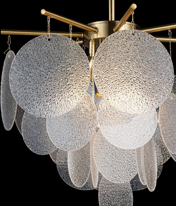 MIRODEMI® Round white glass ceiling light for bedroom, living room