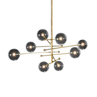 Isera | Art Deco Styled Glass Ball Shaped Led Chandelier for Living Room