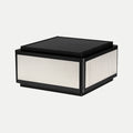 MIRODEMI Solar LED Outdoor Pillar Light with vertical glass in black – waterproof aluminum post lamp for villa, yard, and garden