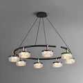 Pearl Black and Champagne Gold Illumination Pendant Fixture