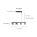 Elegant Colorful Linear Lamp for Modern Kitchen Island